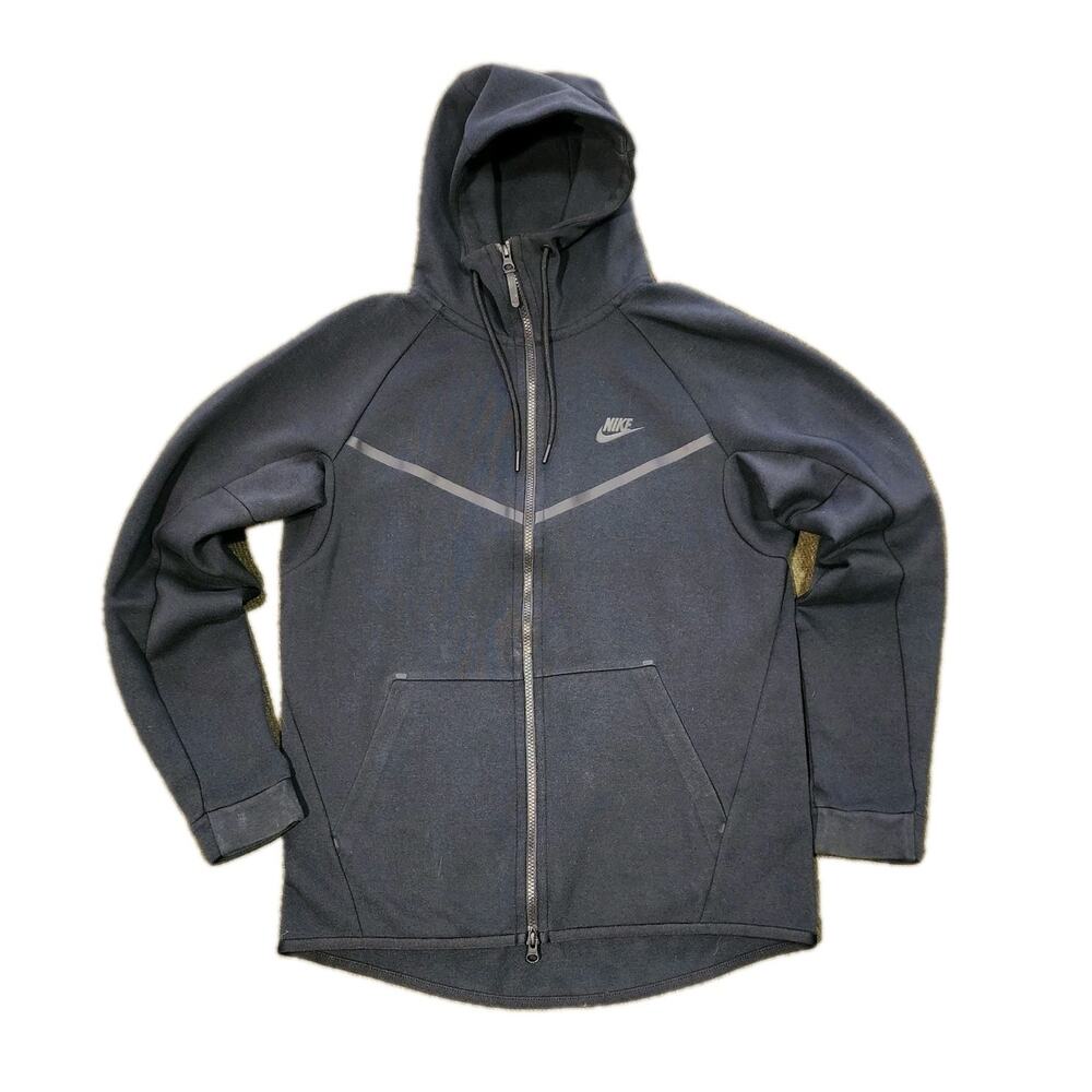 Nike Tech Fleece Windrunner Full Zip Hoodie Men's Sz M Black 805144-010